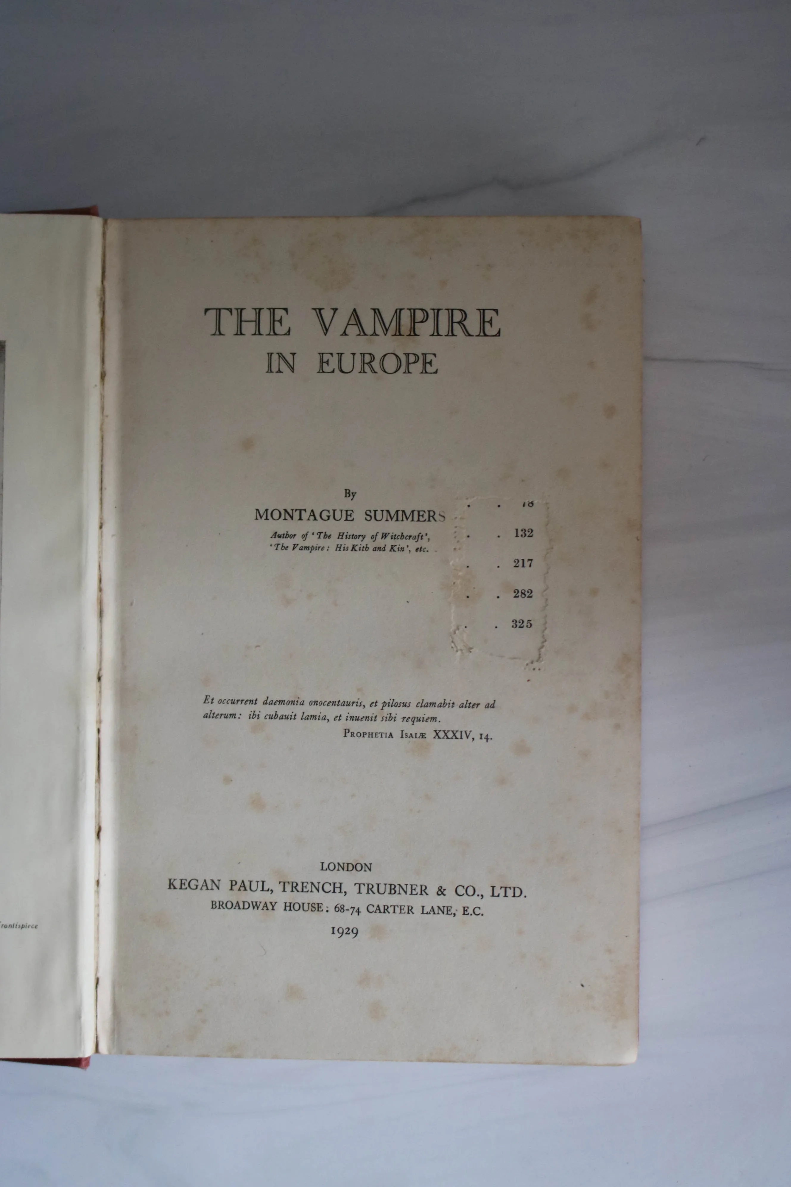 -The Vampire in Europe*