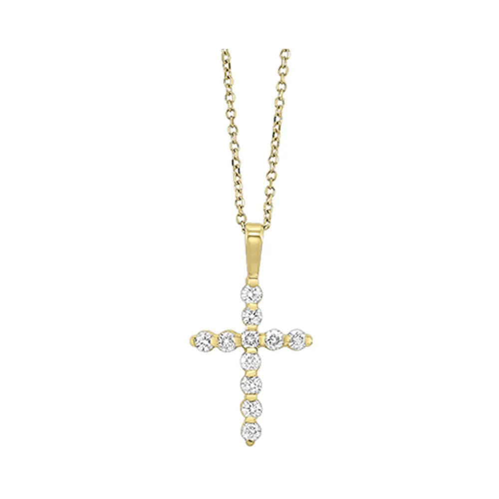 14KT Yellow Gold & Diamonds Neckwear Pendant -  1/4 ctw