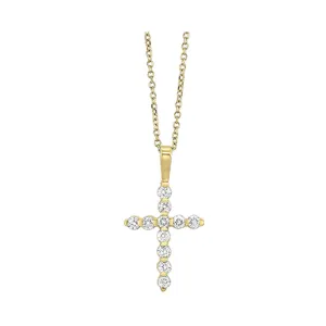 14KT Yellow Gold & Diamonds Neckwear Pendant -  1/4 ctw