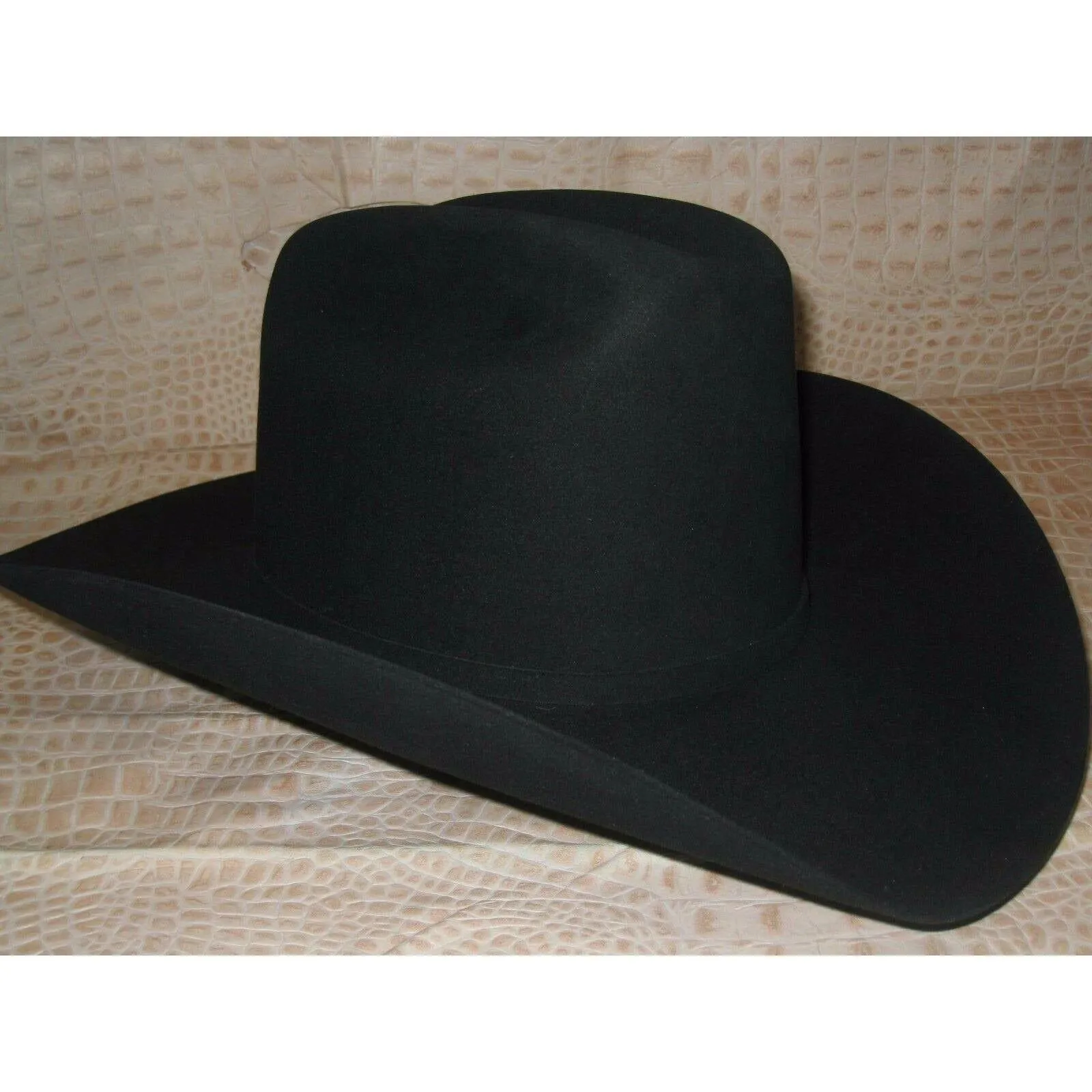30X Stetson El Patron Black Beaver Fur Felt Western Cowboy Rodeo Hat
