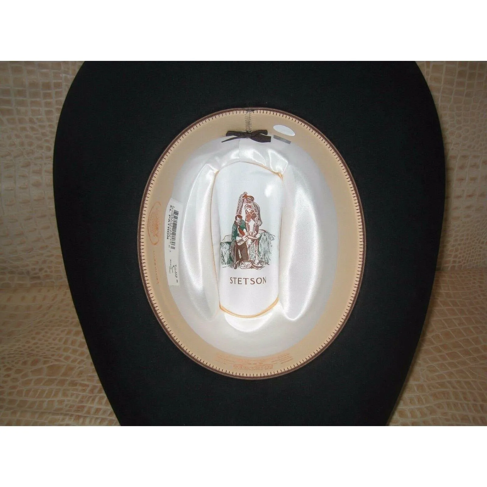 30X Stetson El Patron Black Beaver Fur Felt Western Cowboy Rodeo Hat