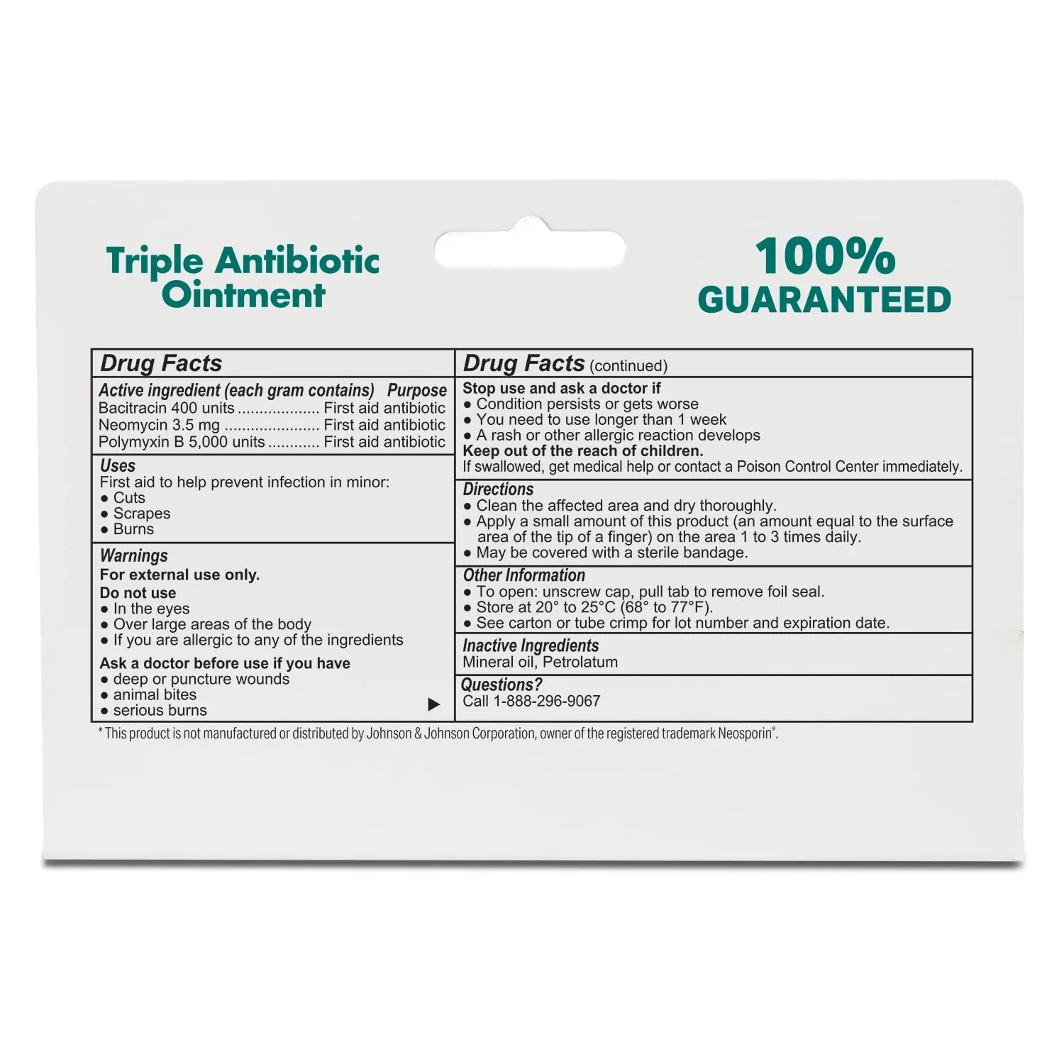 (4 Pack) Globe Triple Antibiotic First Aid Ointment, 1 oz, First Aid Antibiotic Ointment, 24-Hour Infection Protection, Wound Care Treatment for Minor Scrapes, Burns and Cuts
