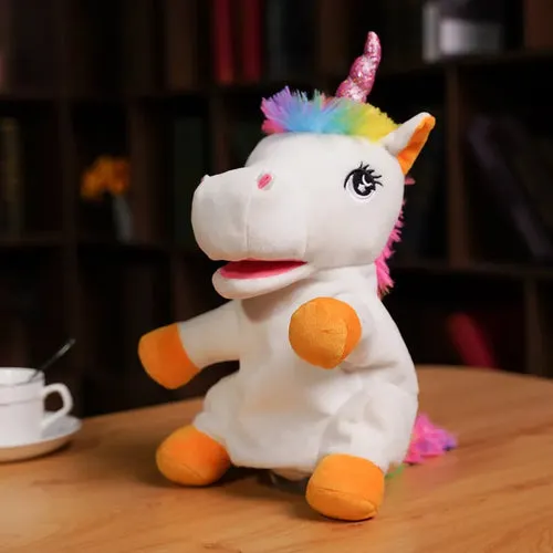 Adorable Kawaii Plush Hand Puppet - Donkey, Bunny & Unicorn Combo
