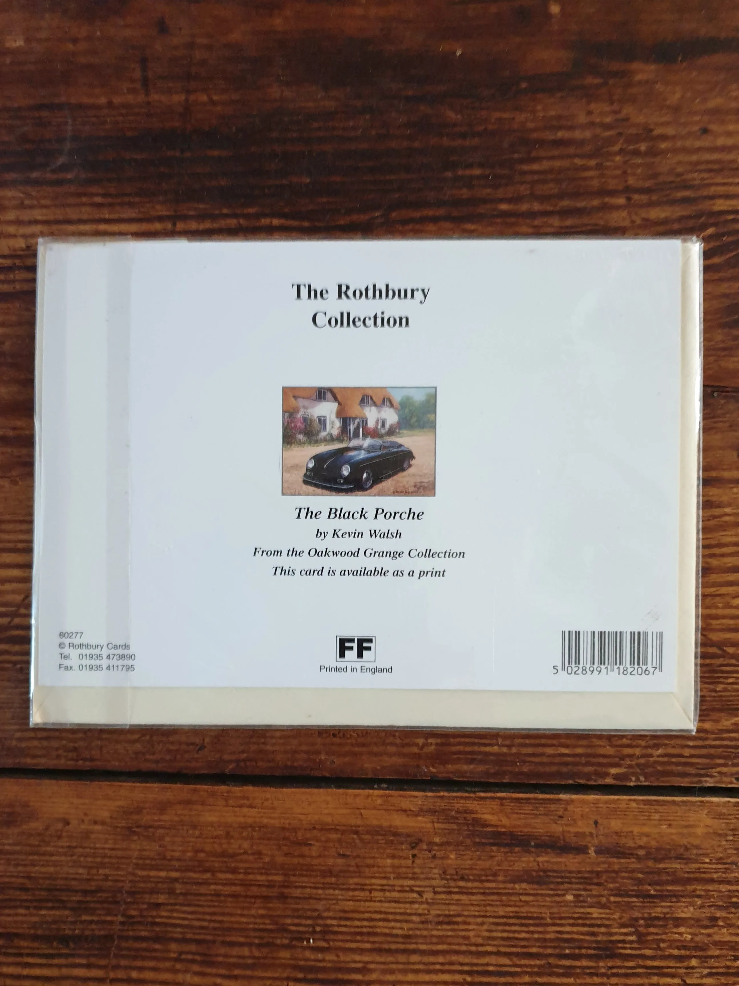 Black Porche by Kevin Walsh blank card