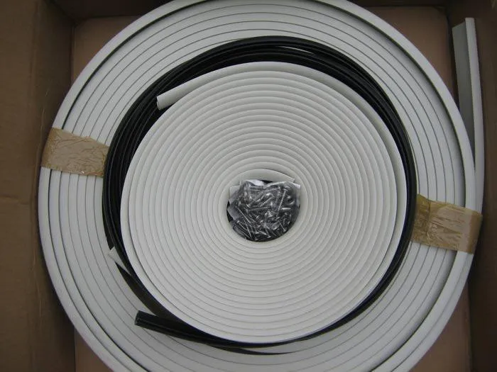 Boston Whaler 3 Piece OEM Rub Rail - *Off White With Black Insert*  - Fits Classic 9' - 17'