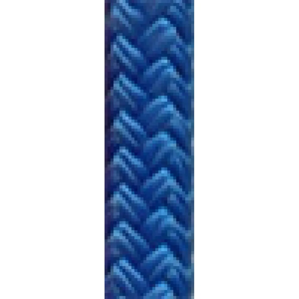 Braided Nylon Dock Line with eye-1/2" x 35' Blue