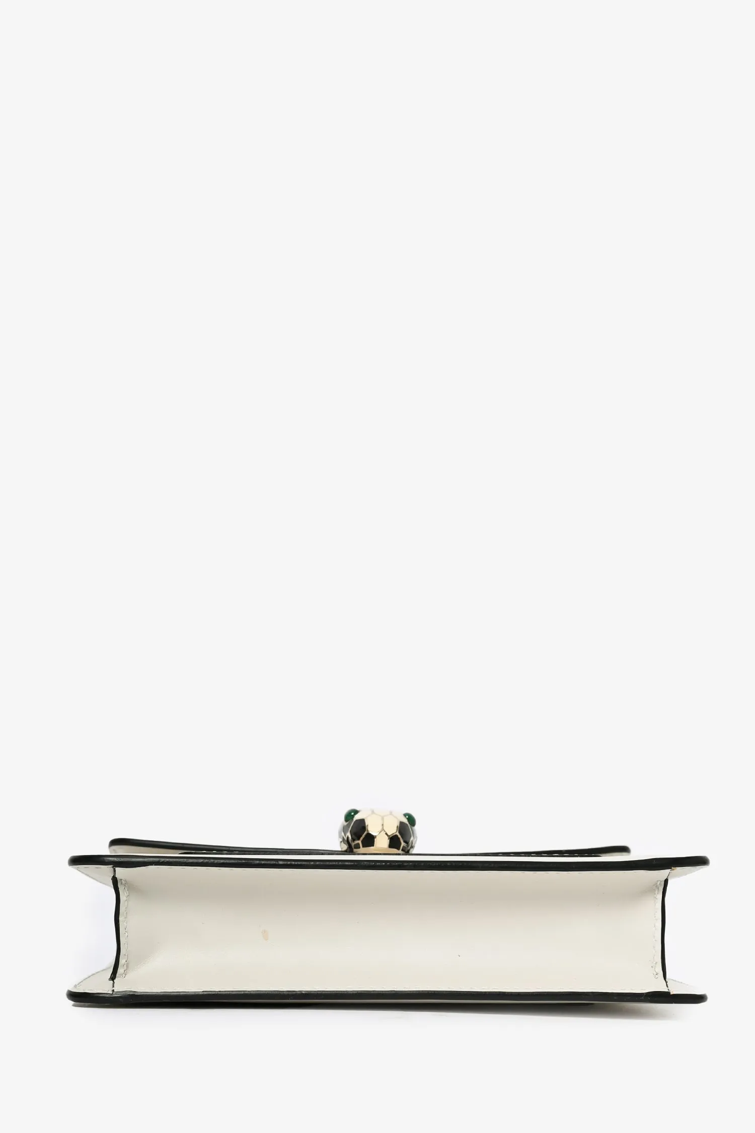 Bvlgari White Leather 'Forever Serpenti Crossbody Bag