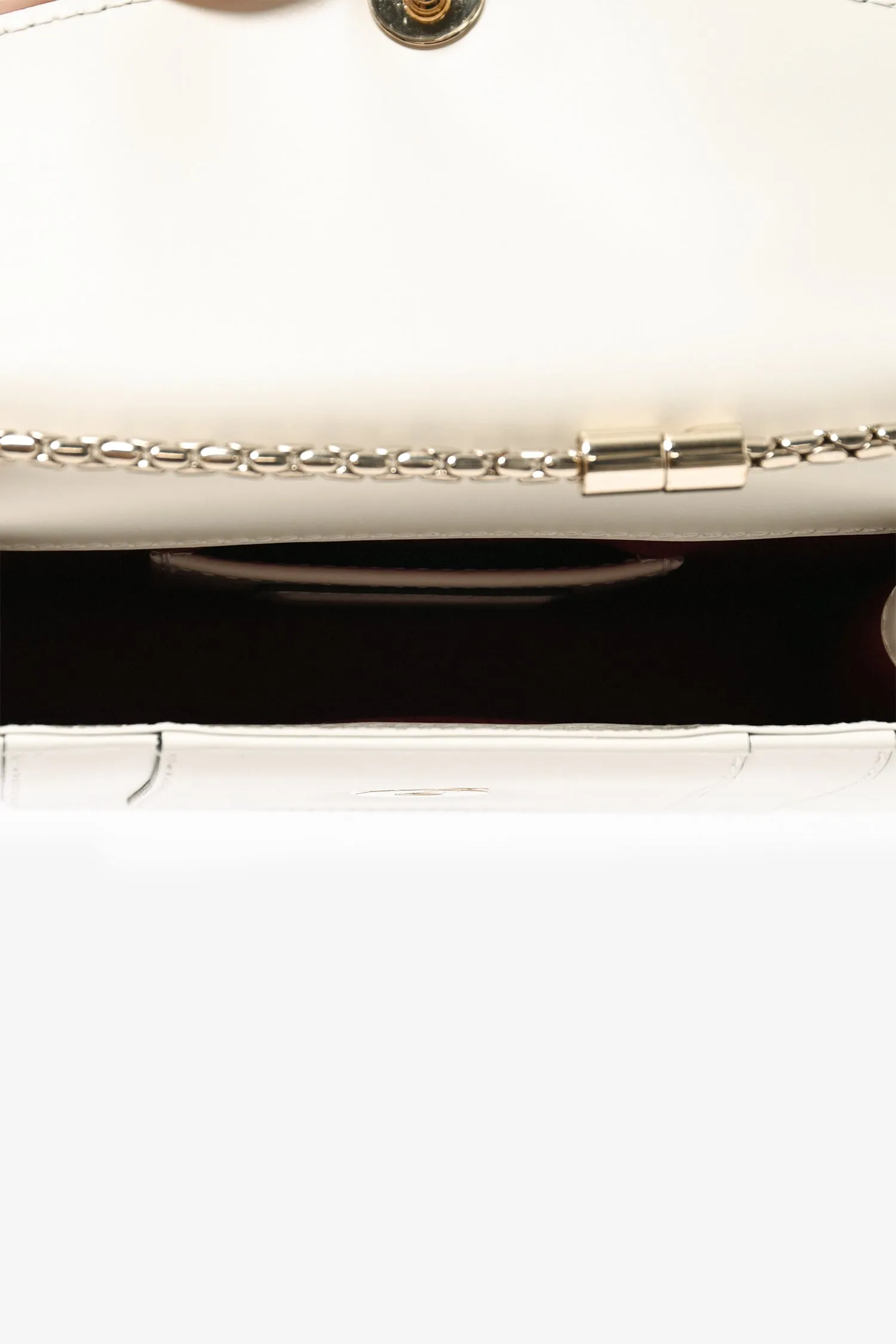 Bvlgari White Leather 'Forever Serpenti Crossbody Bag