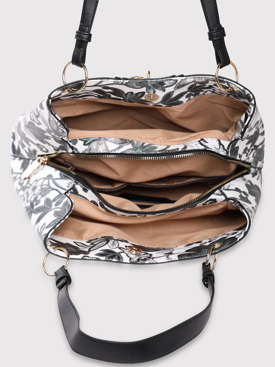 Caprese Wren Satchel Large Grey