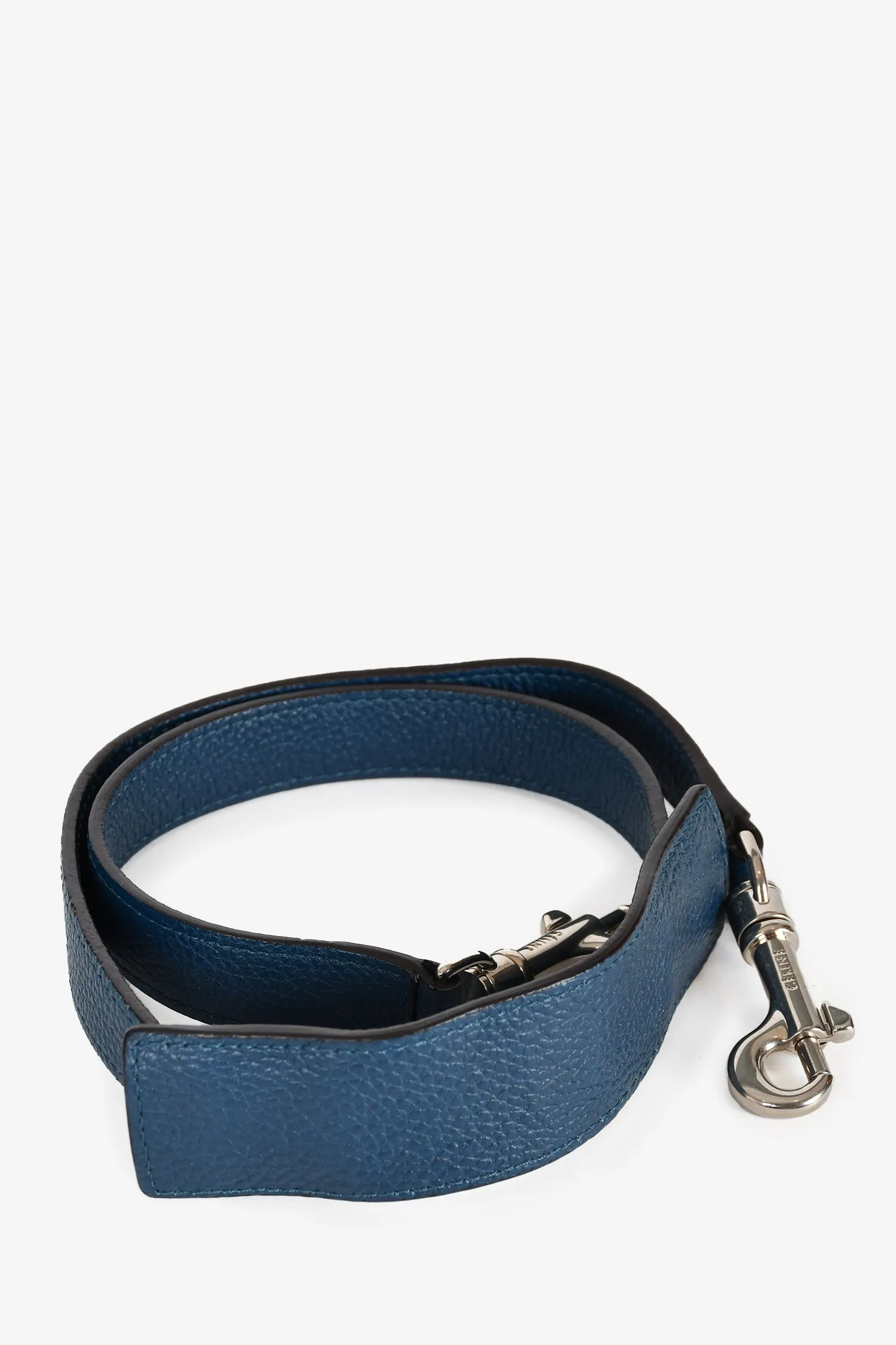 Celine 2016 Blue Leather/Suede Trapeze Bag with Strap
