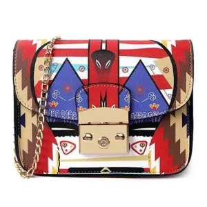 Chains Print Mini Crossbody Bag