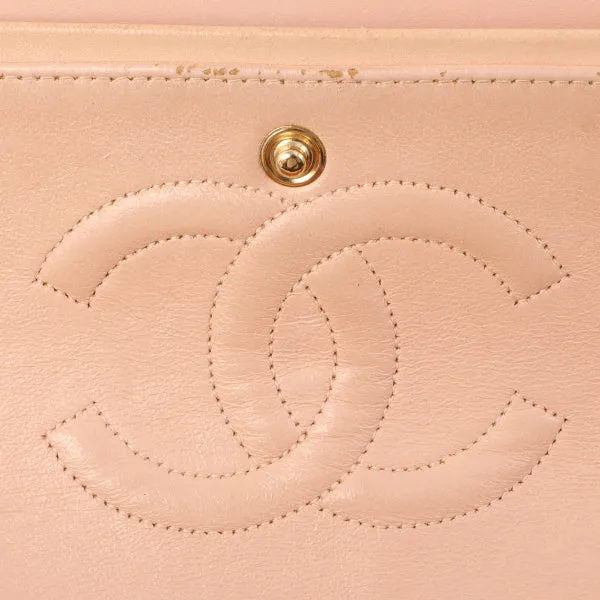 Chanel Around 2006 Made Tweed Classic Flap Chain Bag 25Cm Salmon Pink/Multi