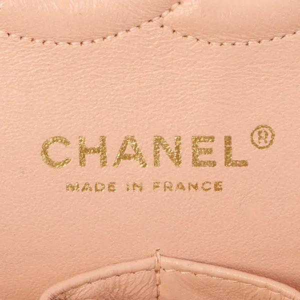 Chanel Around 2006 Made Tweed Classic Flap Chain Bag 25Cm Salmon Pink/Multi
