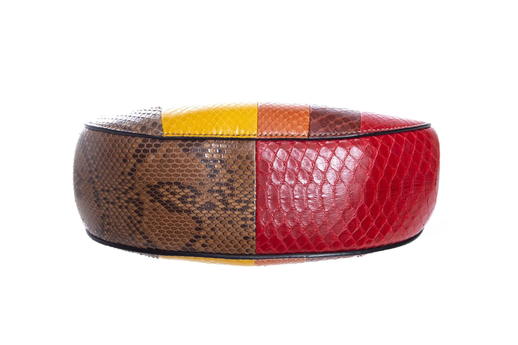Chloe Multicolor Snakeskin Drew Handbag