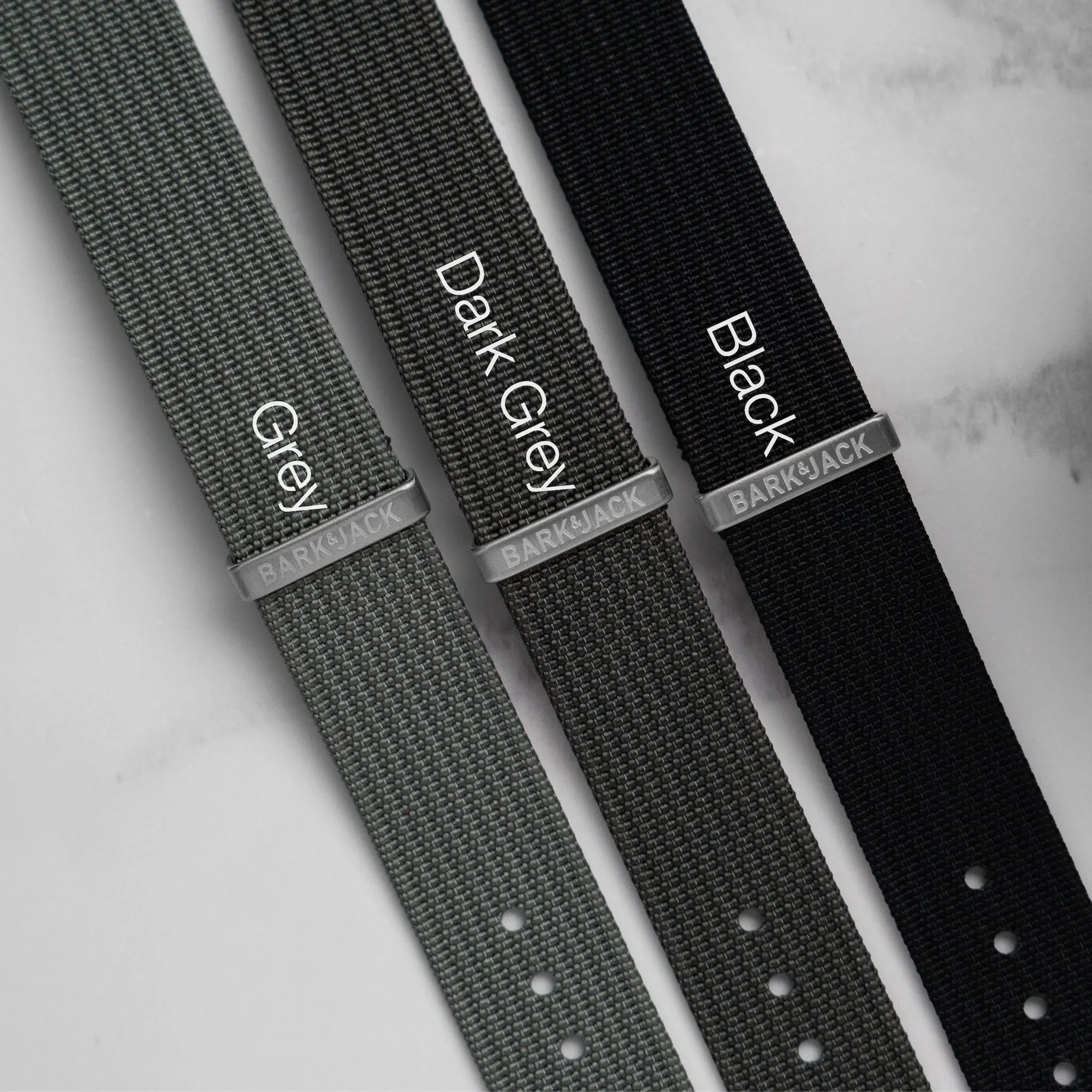 Dark Grey Ribbed Nylon