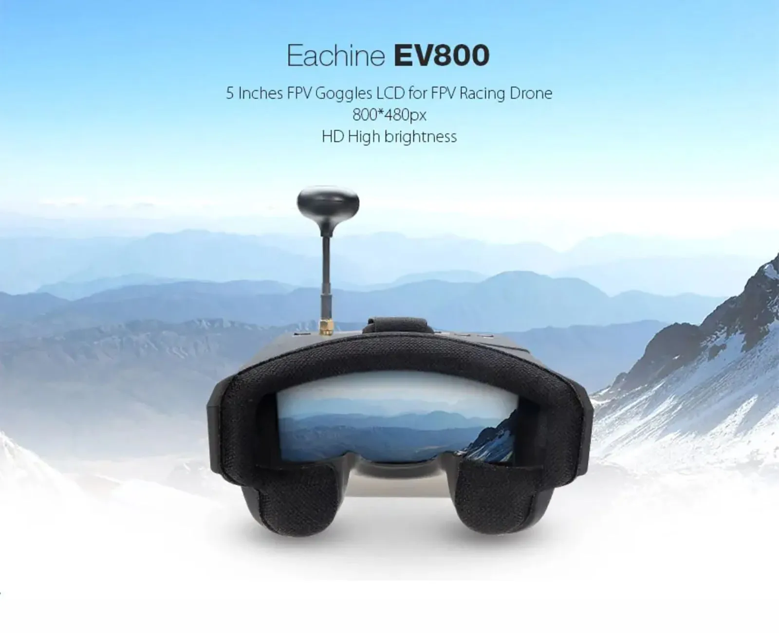 Eachine EV800 5.8G 40CH 5'' 800x480 RC Camera Racing VR Video FPV Drone Goggles