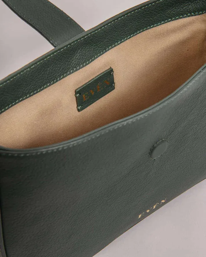 EVÉN Valenta baguette bag - dark green