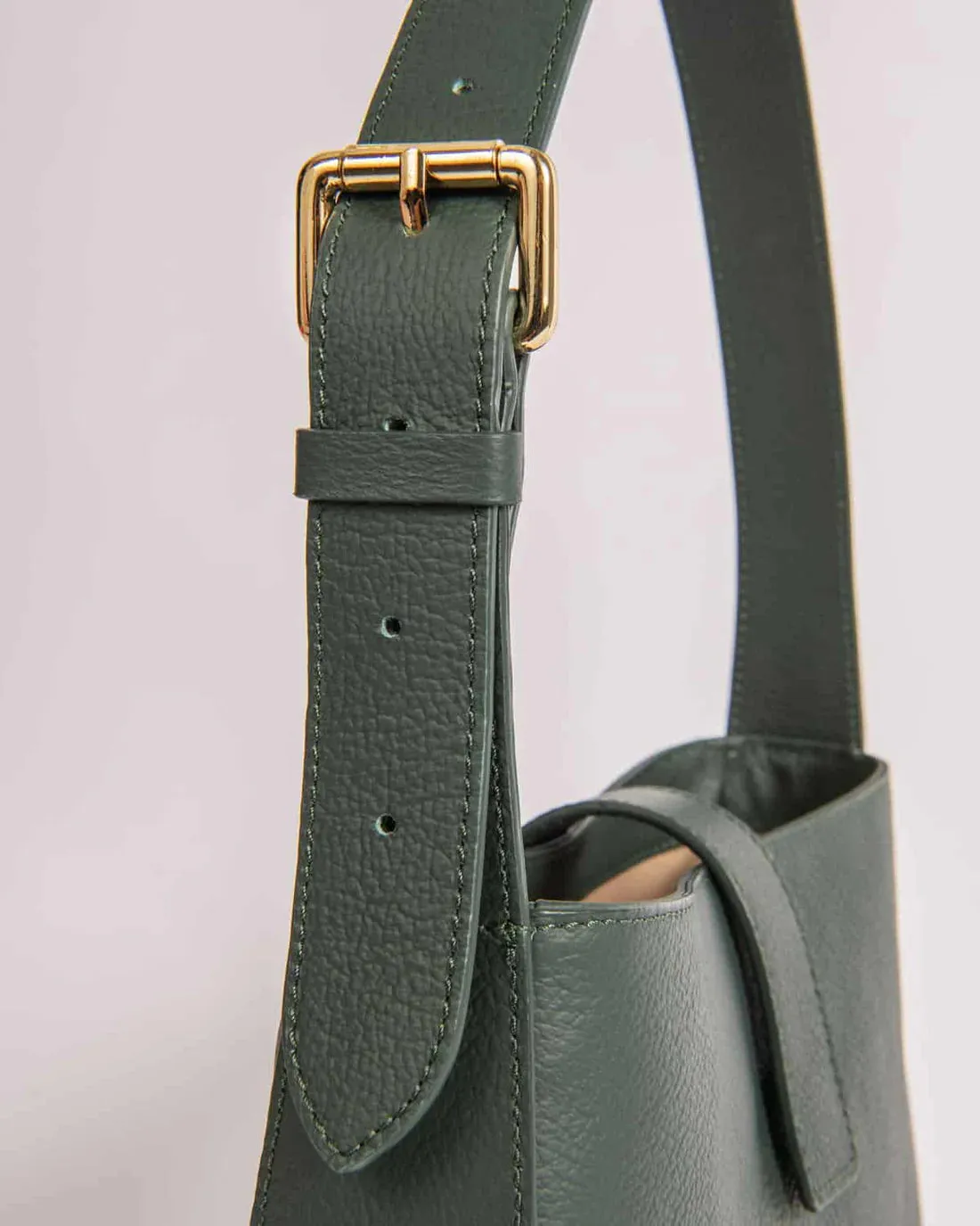 EVÉN Valenta baguette bag - dark green