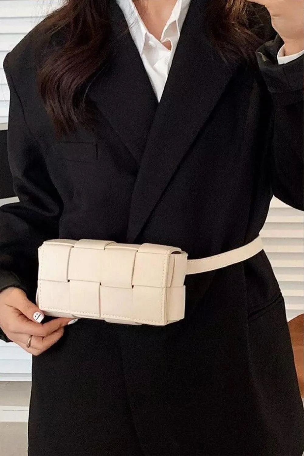 Faux Leather Crossbody Bag