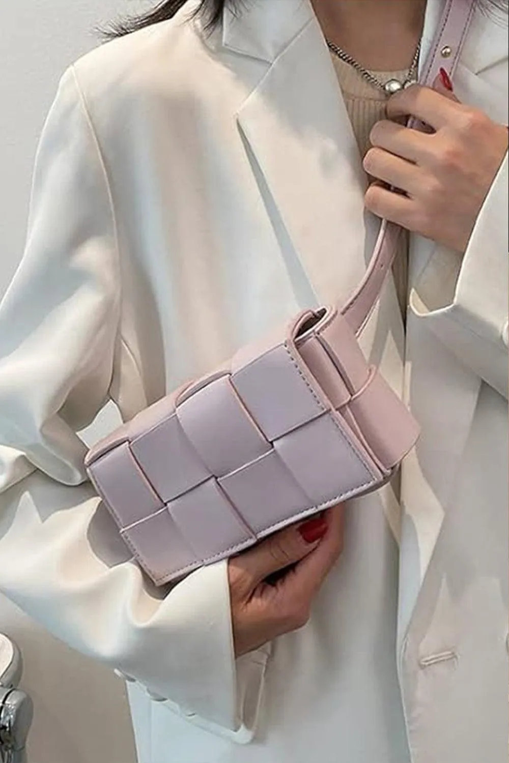 Faux Leather Crossbody Bag