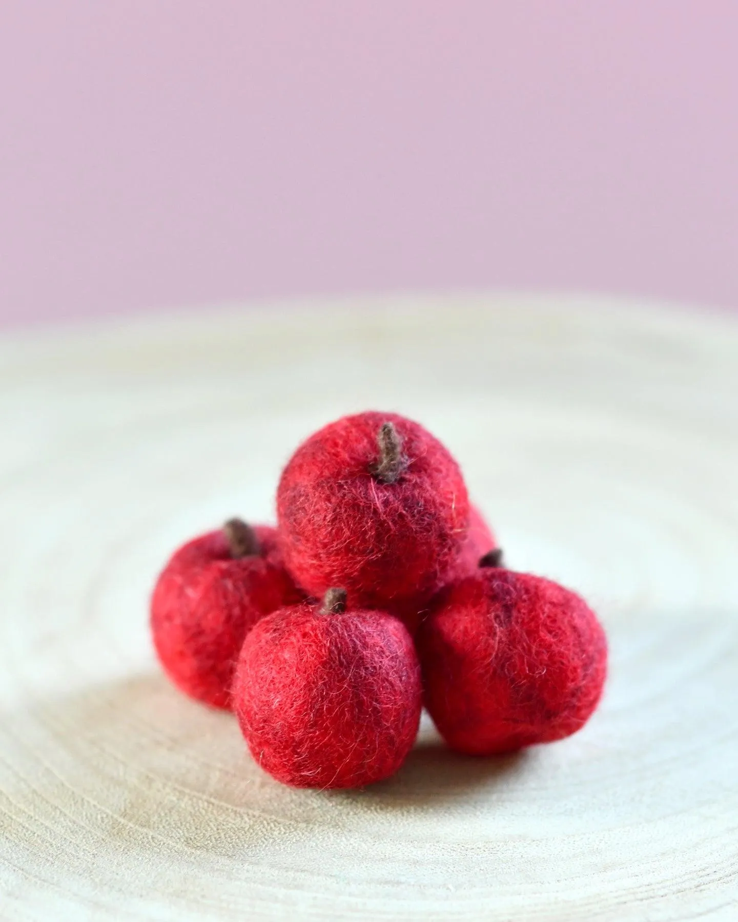 Felt Apples - Set of 5 Apples