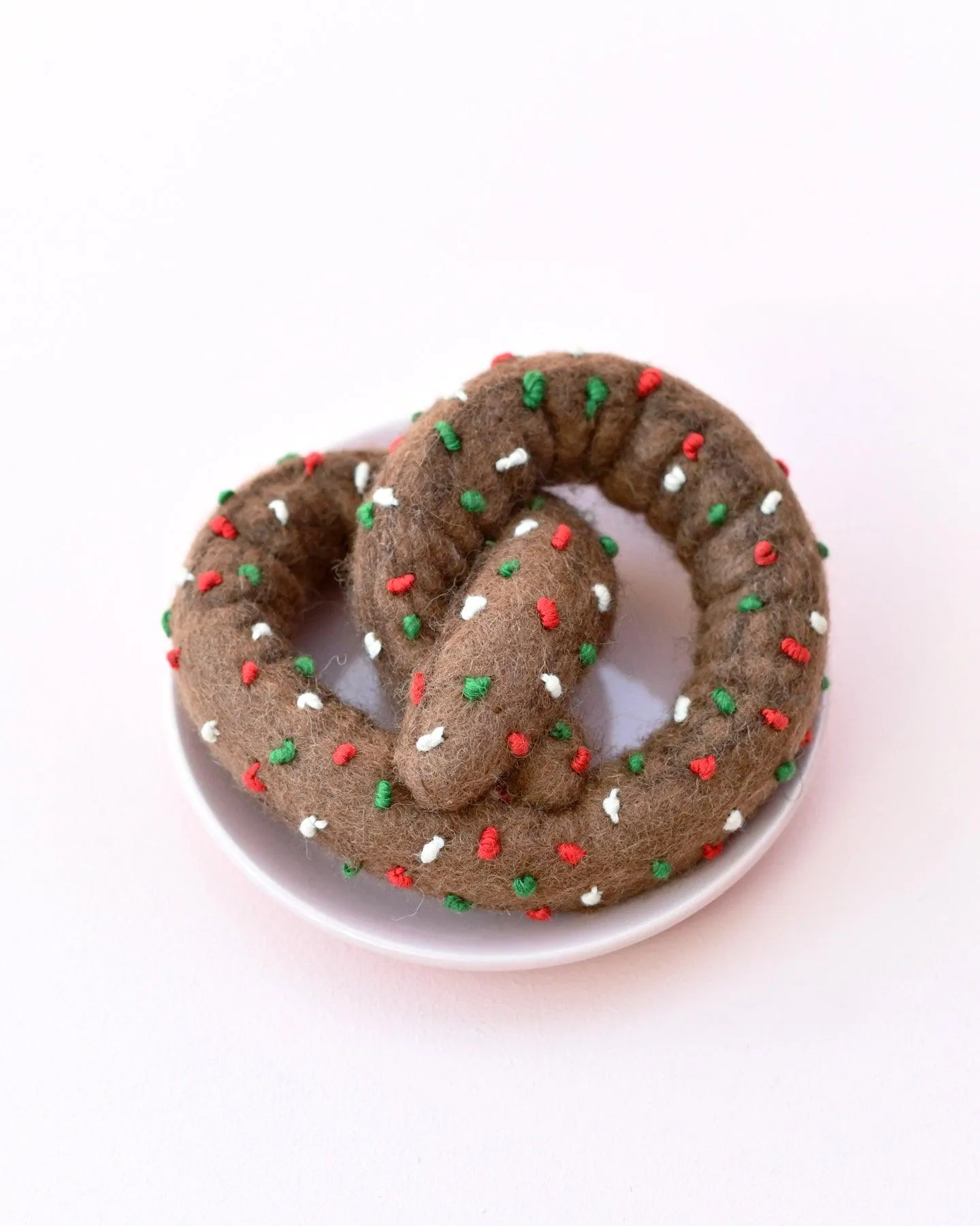 Felt Chocolate Pretzel