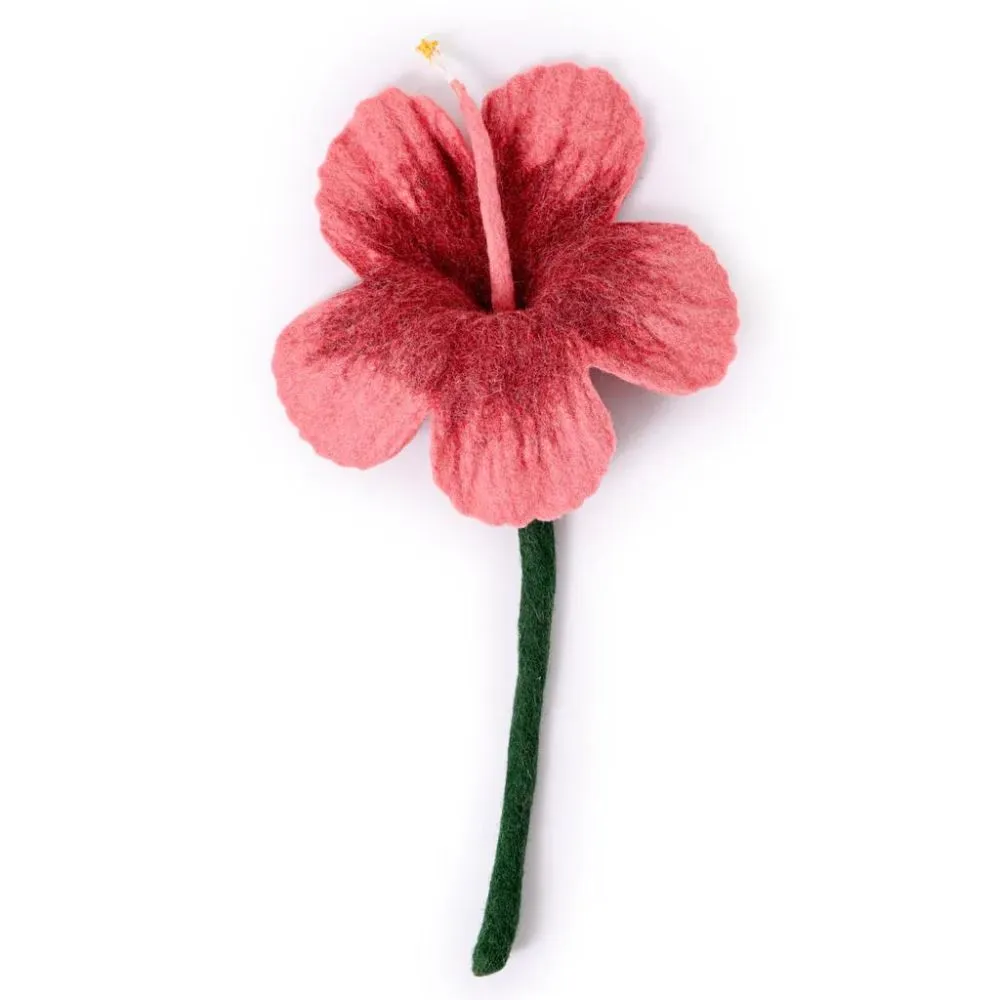 Felt Hibiscus Flower Stem