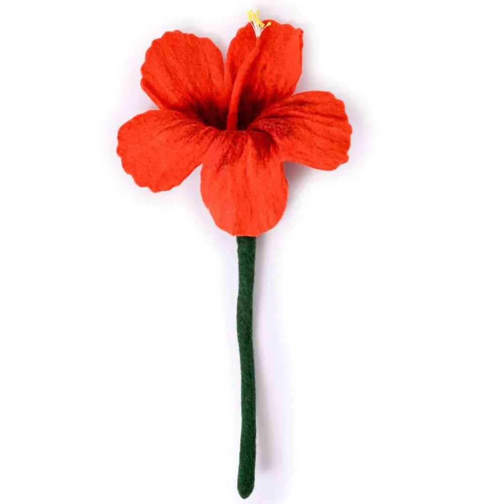 Felt Hibiscus Flower Stem
