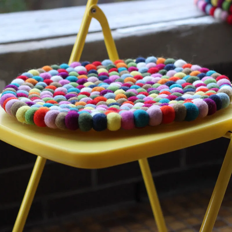 Felt Seat Pad Multicoloured