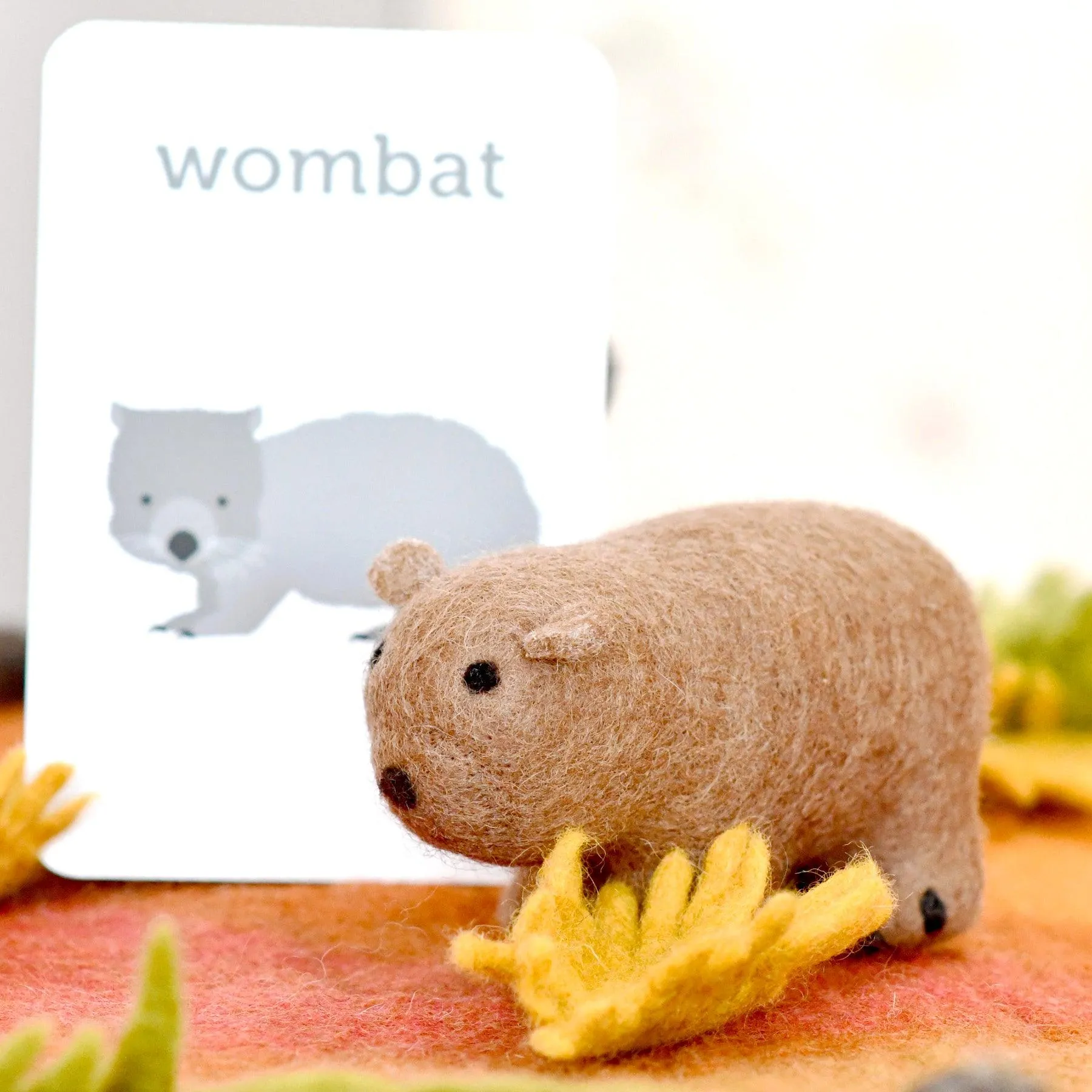 Felt Wombat Toy (Australian Animal)