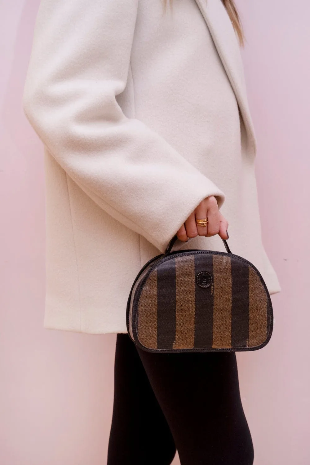 Fendi Vanty Case Striped canvas - ADL1772