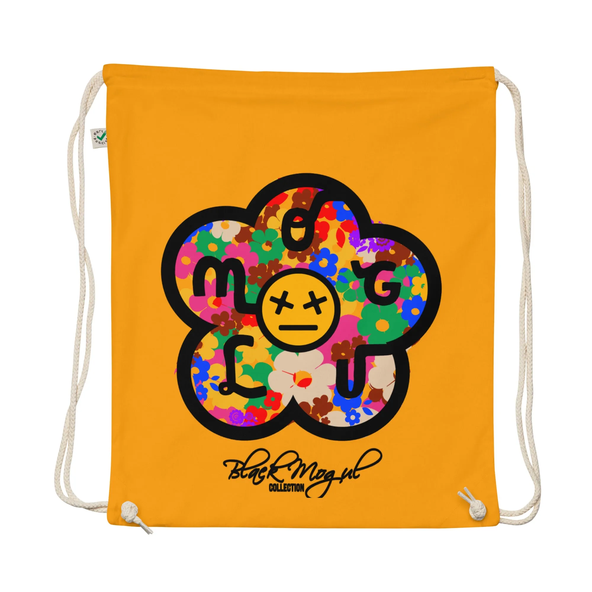 Flower Bomb Organic cotton drawstring bag