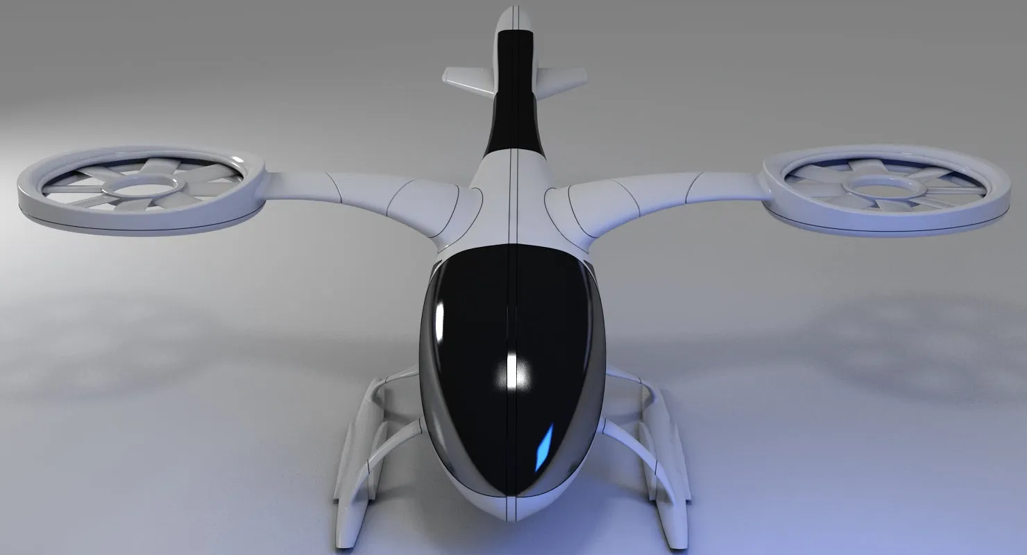 Futuristic Drone 1 3D model