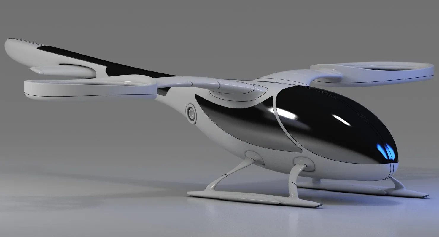 Futuristic Drone 1 3D model