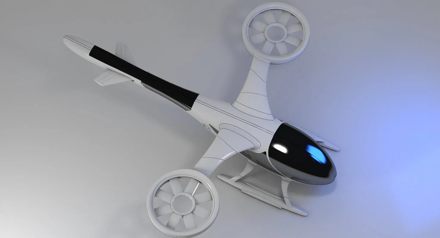 Futuristic Drone 1 3D model