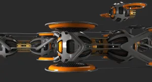 Futuristic Drone Fleet