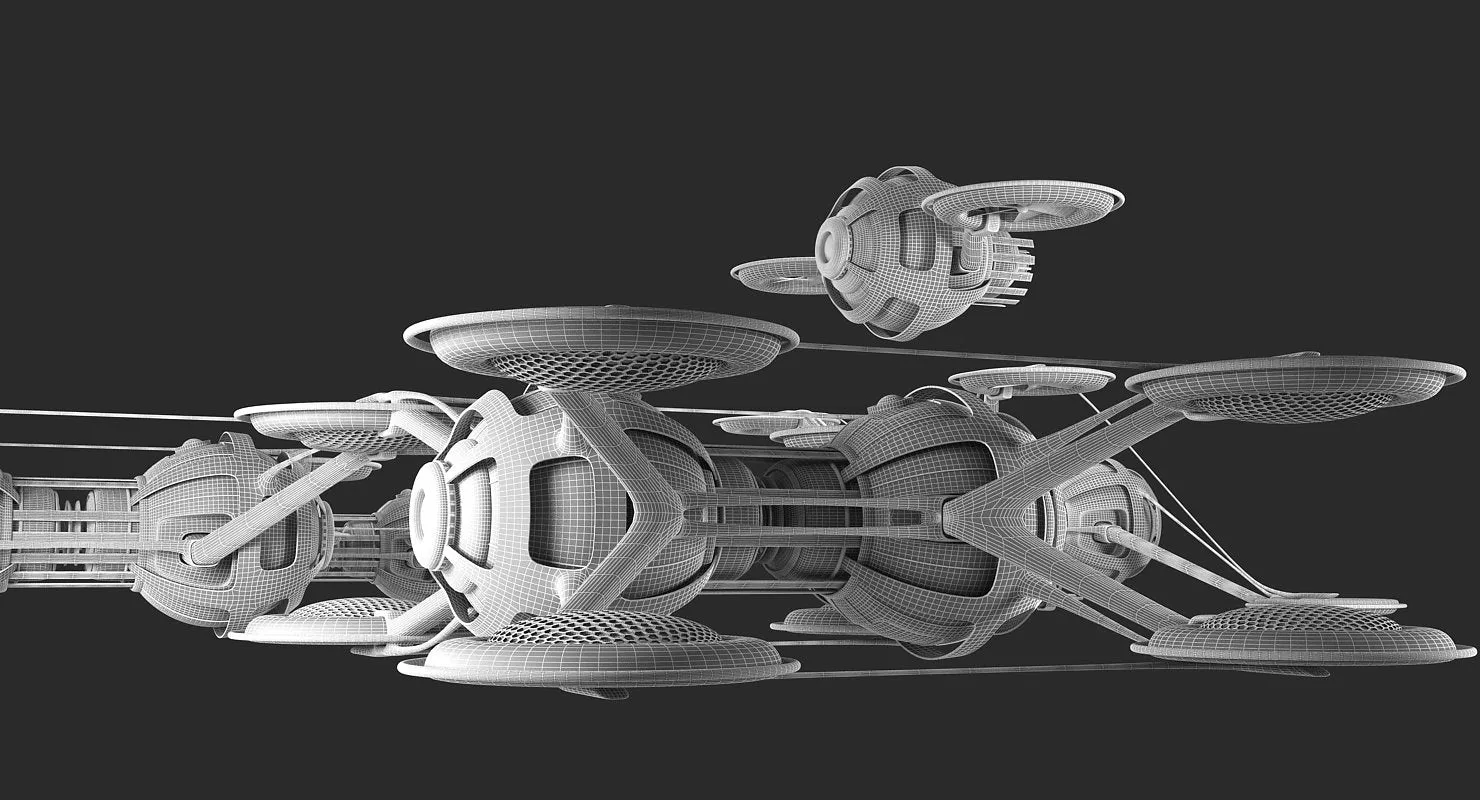 Futuristic Drone Fleet