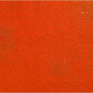 Glitzy Felt ~ Orange