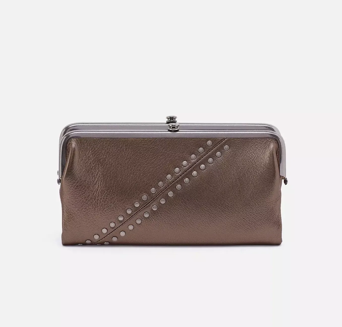 Hobo - Lauren Clutch-Wallet - Pewter with Studs
