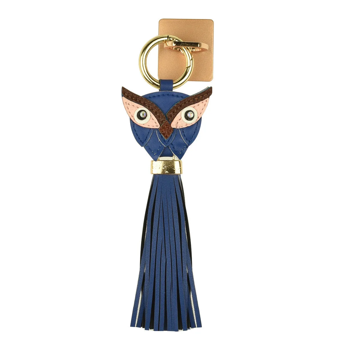 iOrigin Ring Grip/ Kick Stand   Faux Leather Owl with Tassel Keychain for Mobile Phones & Tablets