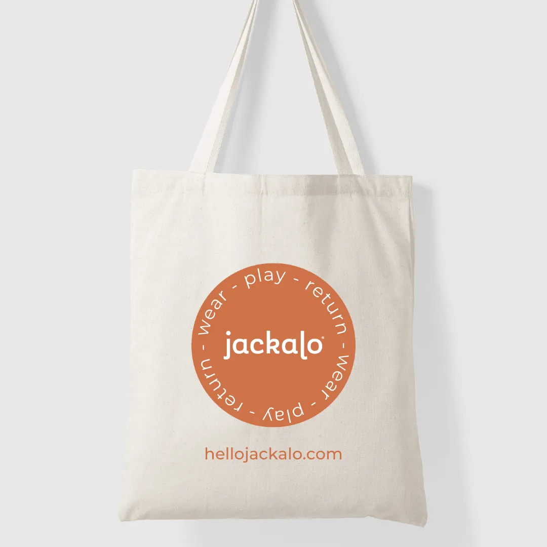 Jackalo Organic Cotton Tote Bag – Wear, Play, Return