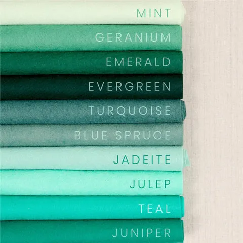 Jadeite Wool Blend Felt