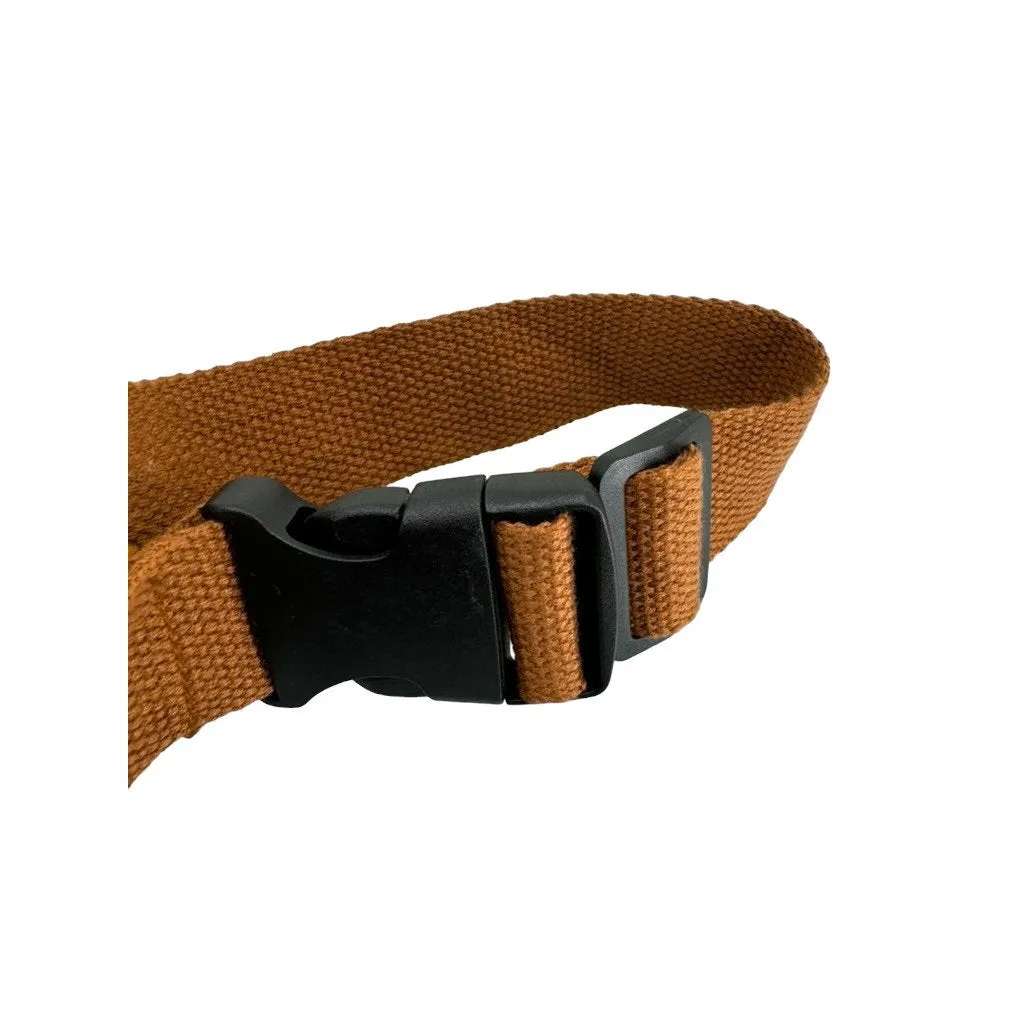 L.A. Express Brown Suede Fringe Waist Belt Bag