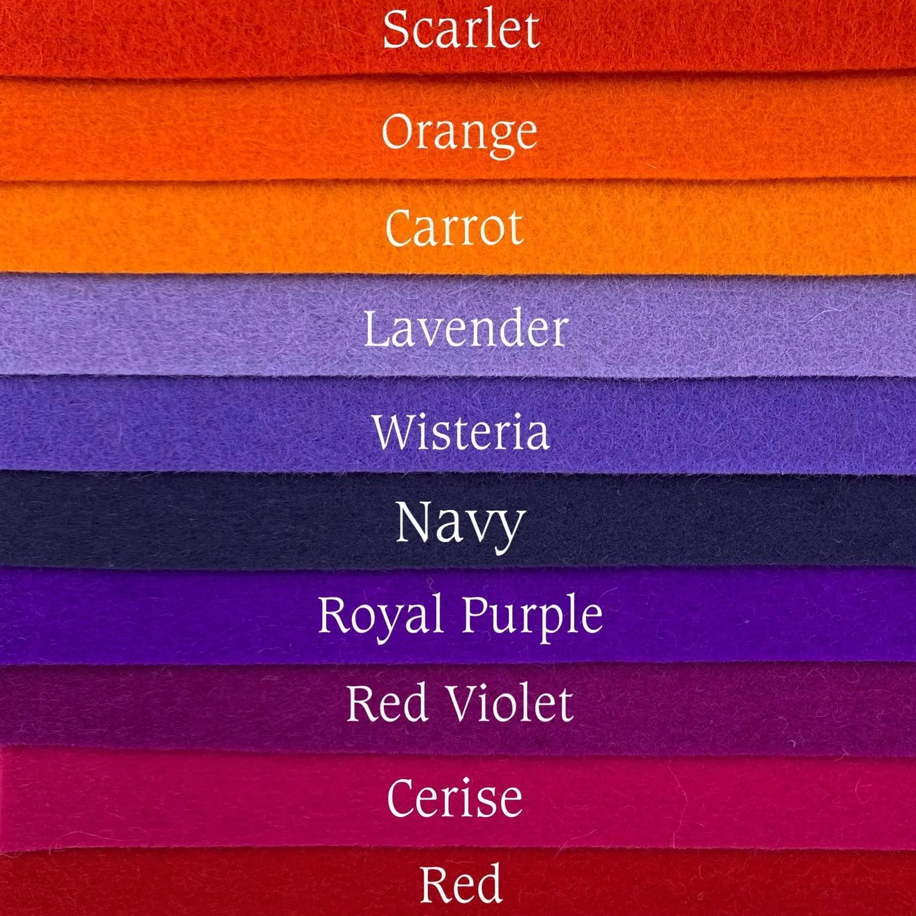 Large Wool Felt Roll - My Sister's Sunset