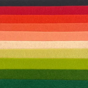 Large Wool Felt Roll - Watermelon
