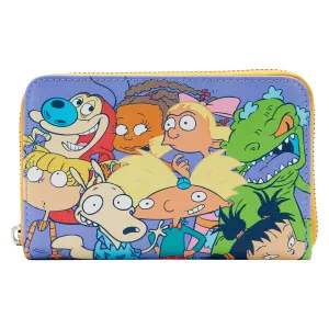 LF Nickelodeon Nick 90S AOP ZipAround Wallet