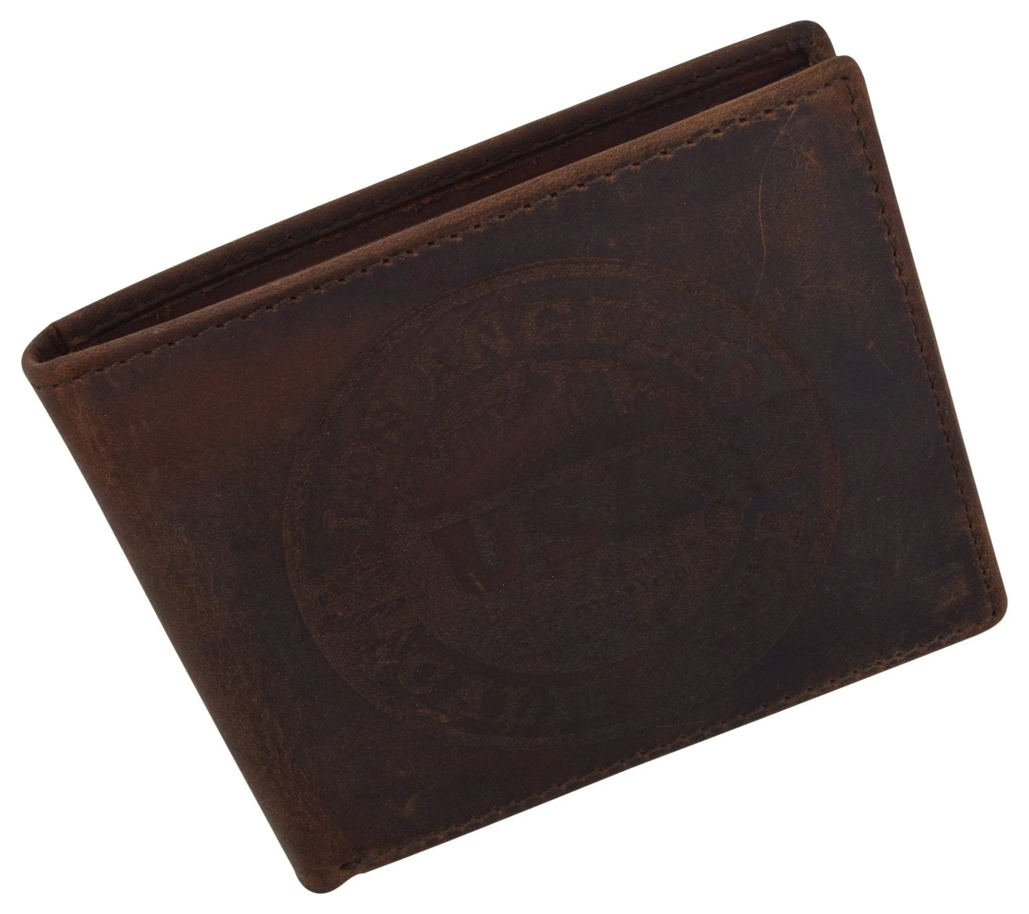 Los Angeles Mens RFID Genuine Leather Card ID Bifold Wallet