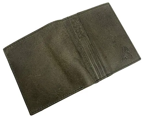 Men's RFID Blocking Genuine Leather Unique L Shape Bifold Wallet USA Series Wallets for Men