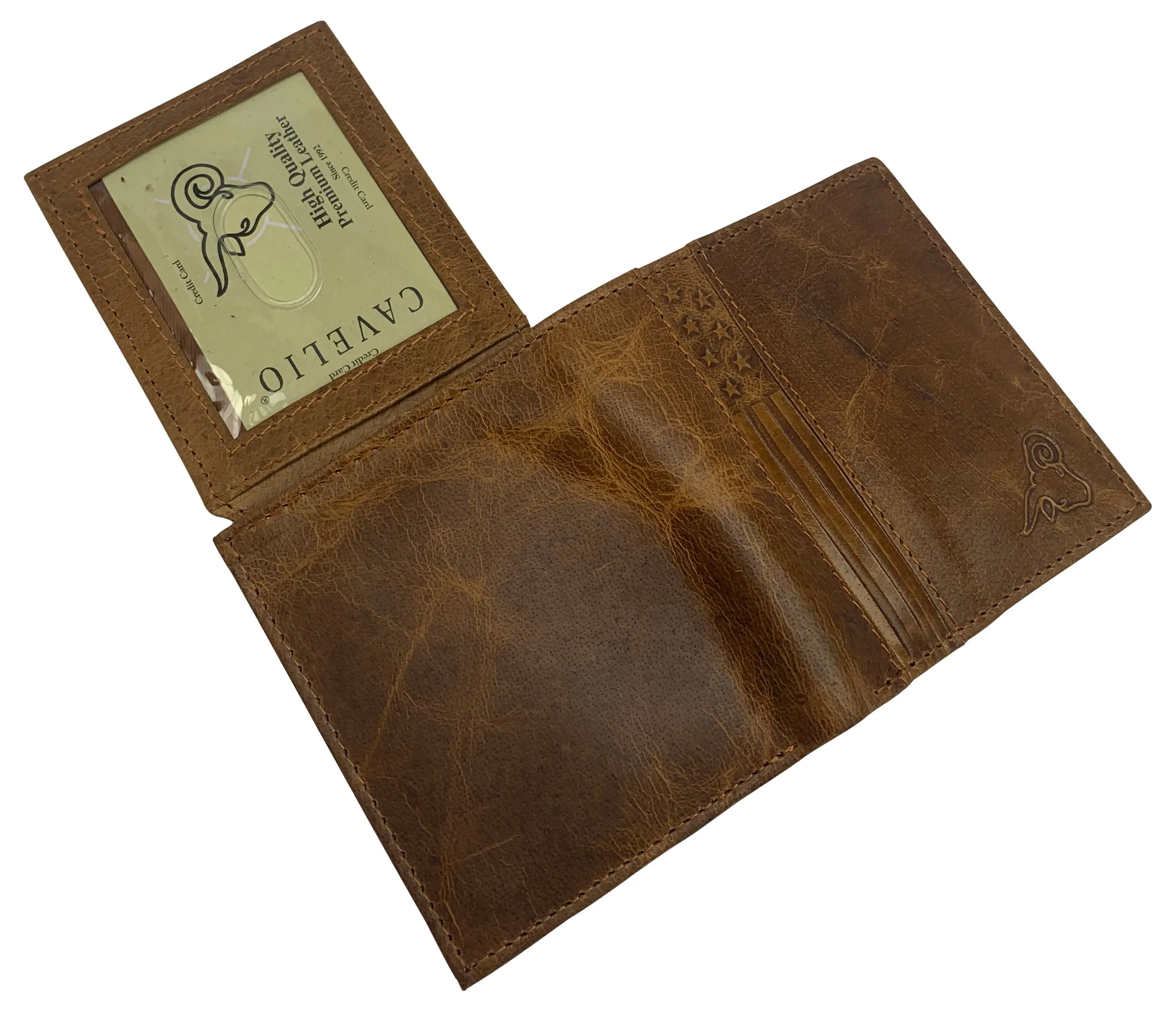 Men's RFID Blocking Genuine Leather Unique L Shape Bifold Wallet USA Series Wallets for Men