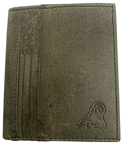 Men's RFID Blocking Genuine Leather Unique L Shape Bifold Wallet USA Series Wallets for Men